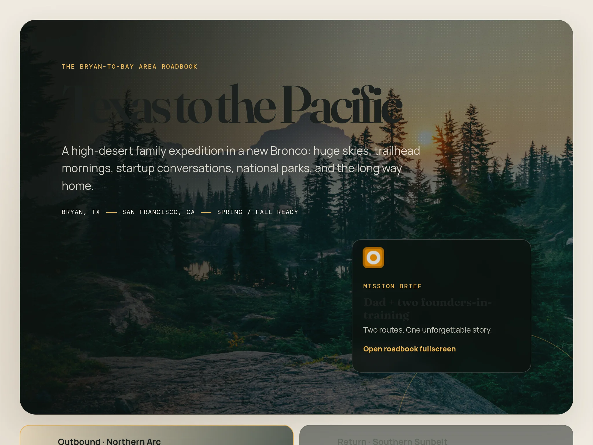 A frame from Texas to the Pacific