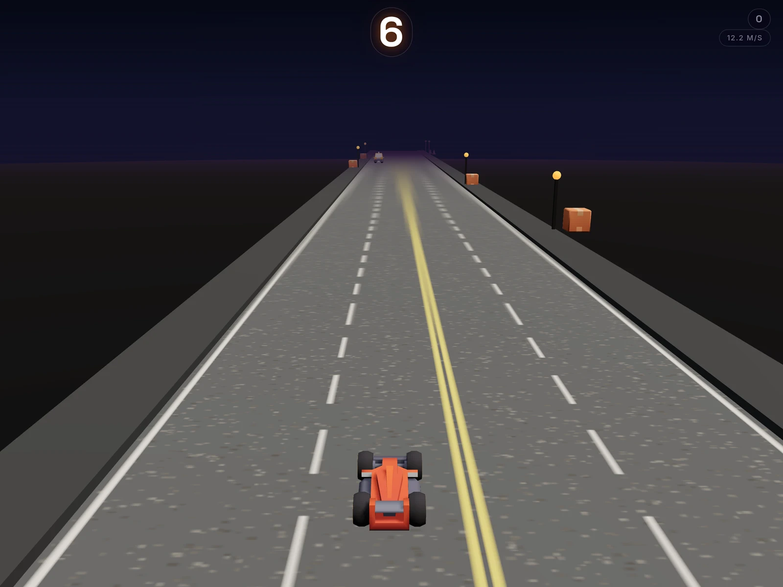 A frame from Near Miss Night Drive