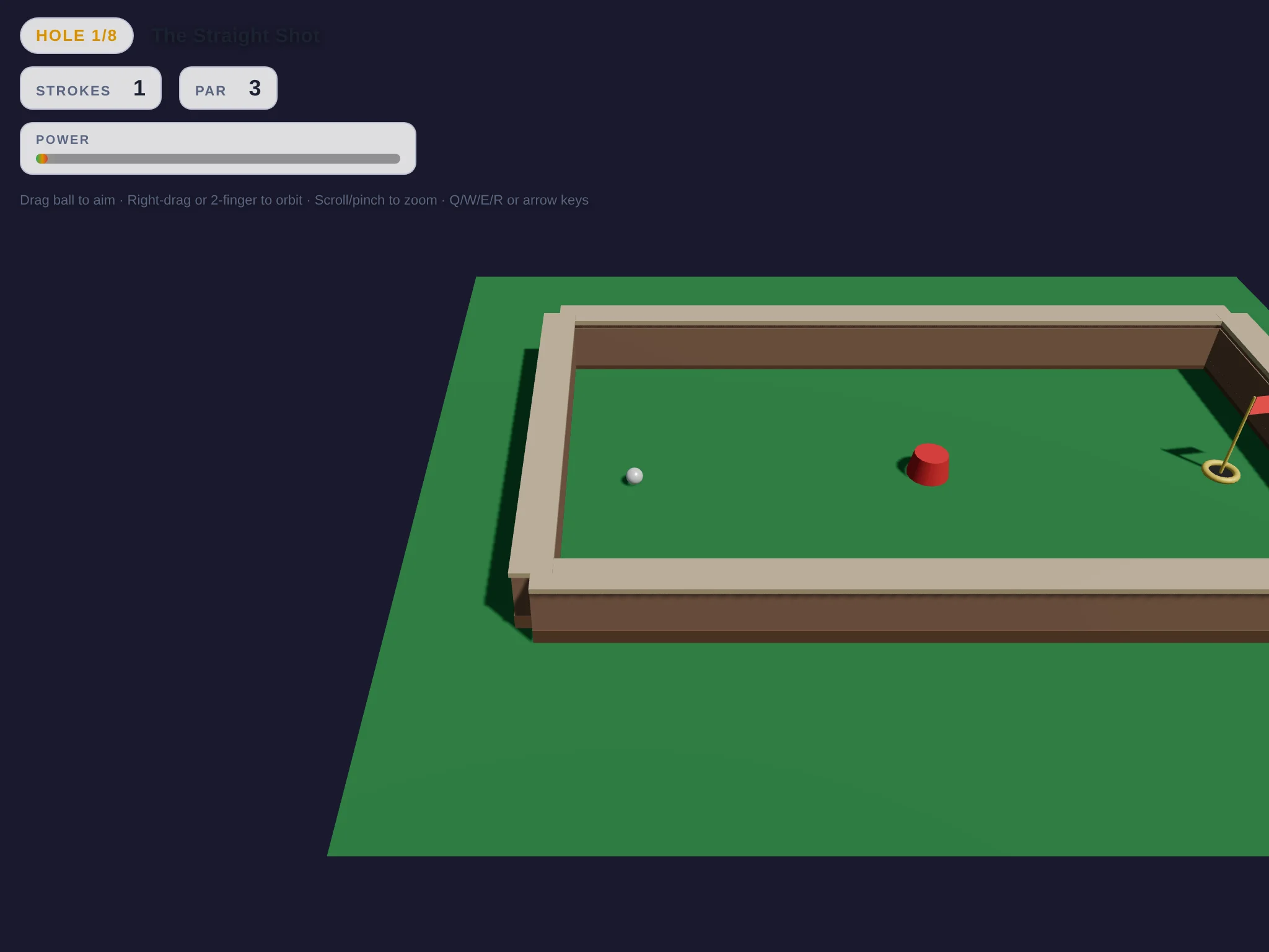 A frame from Minigolf 3D