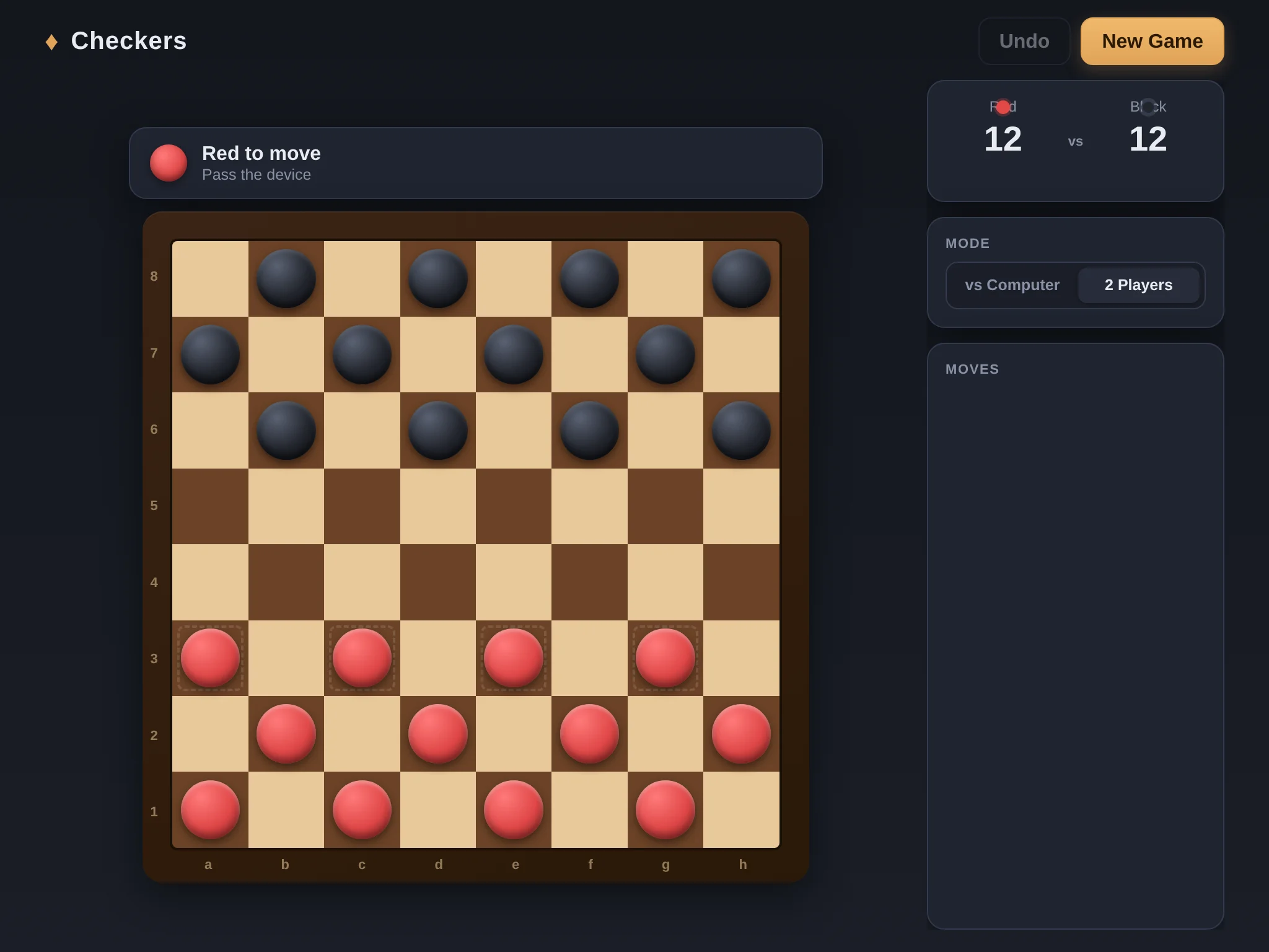 A frame from Checkers
