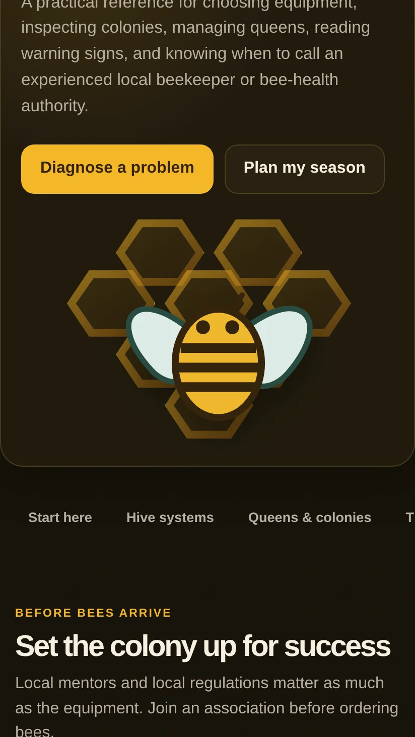 A frame from Hivewise