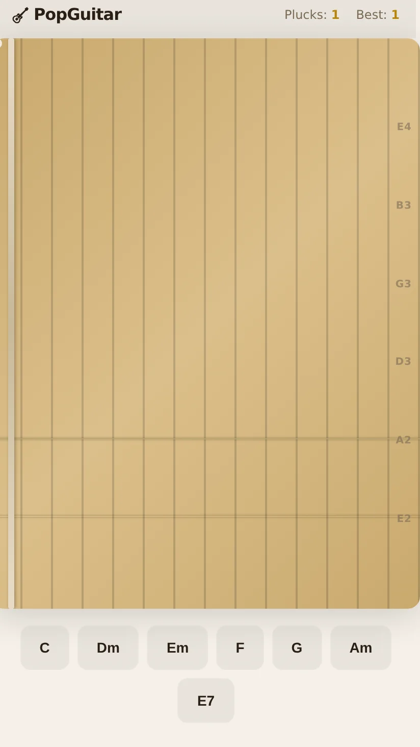 A frame from PopGuitar