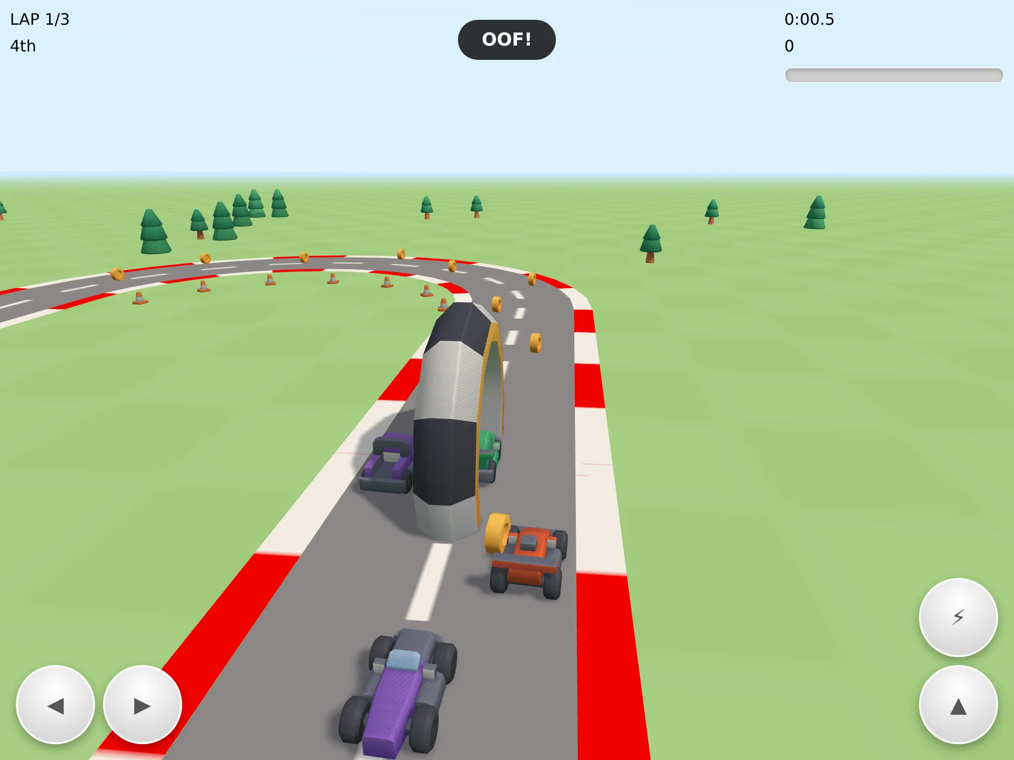 A frame from Toy Turbo Grand Prix