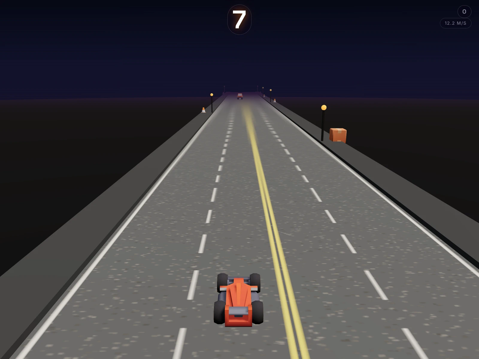 A frame from Near Miss Night Drive