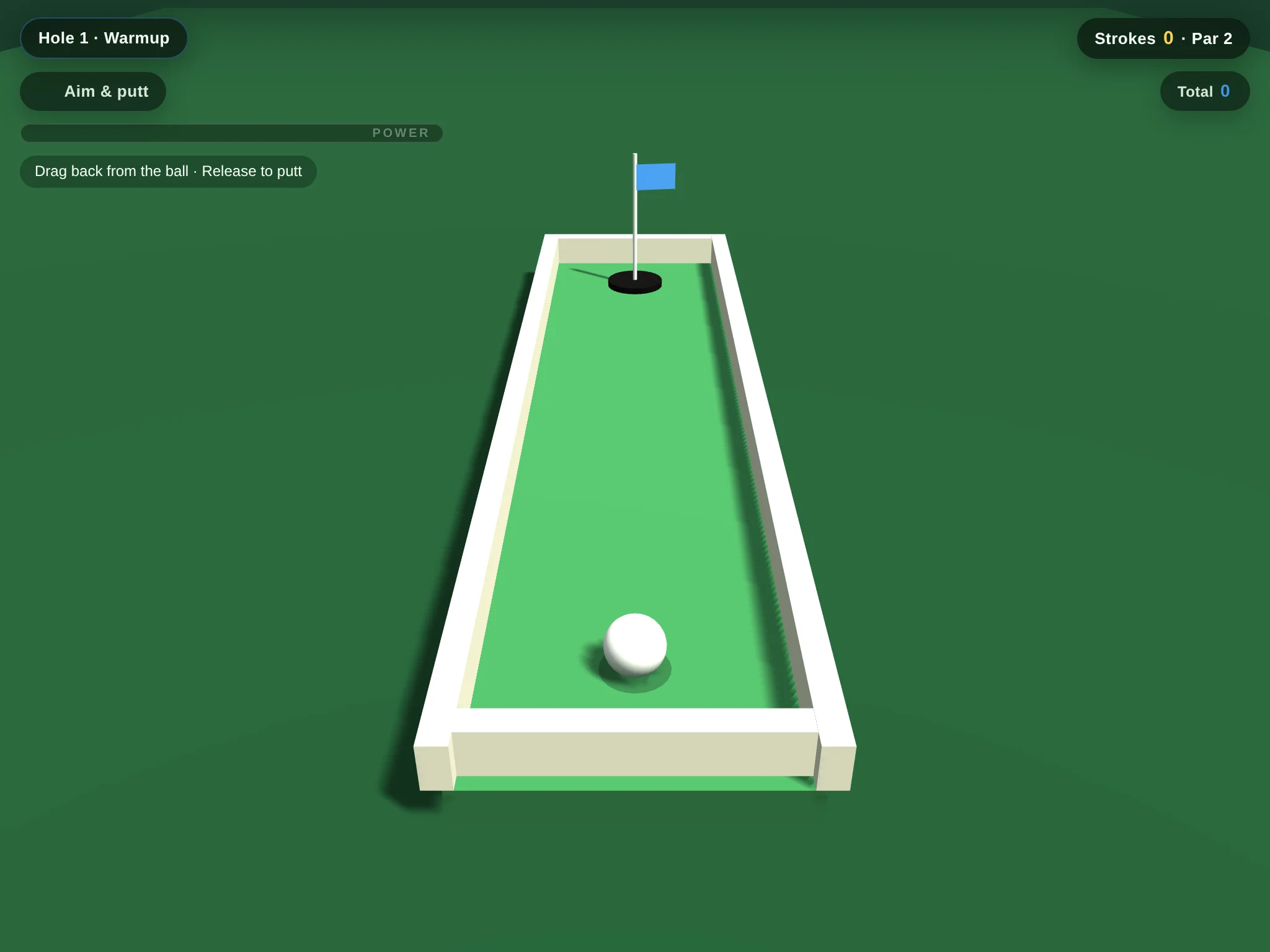 A frame from Minigolf — Bump & Gate