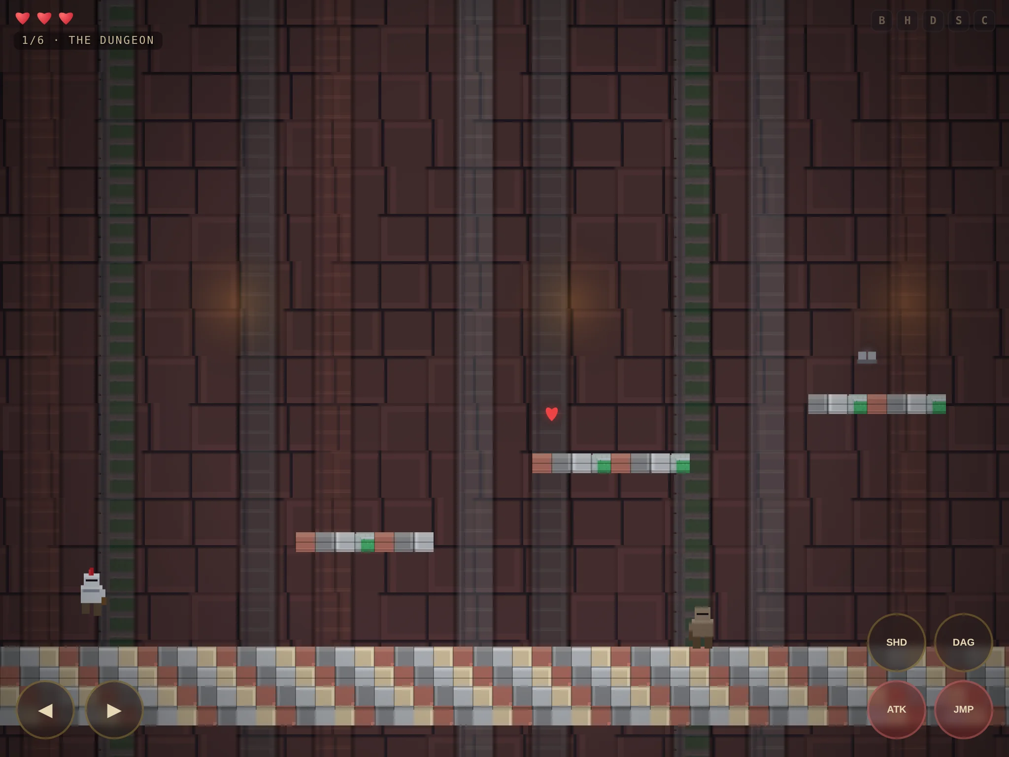 A frame from Knight's Ascent