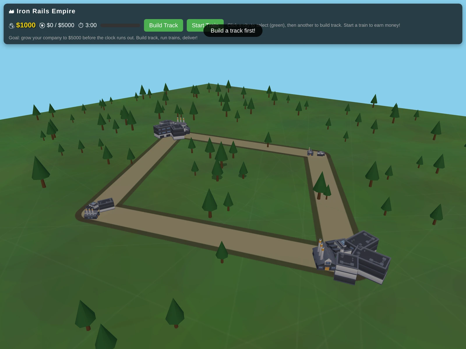A frame from Iron Rails Empire