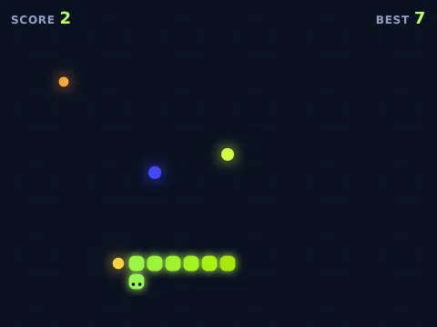 A frame from Tiny Snake
