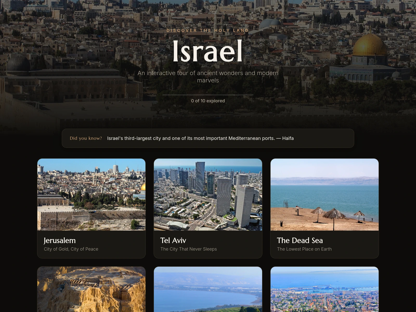 A frame from Israel — An Interactive Tour