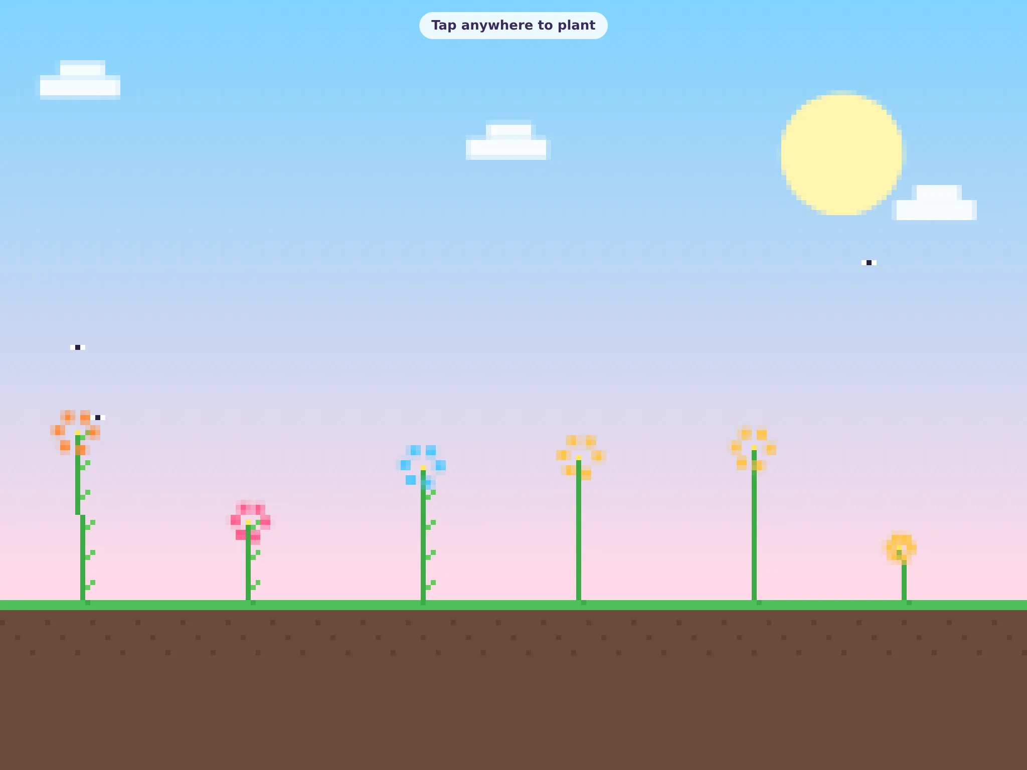 A frame from Pixel Garden