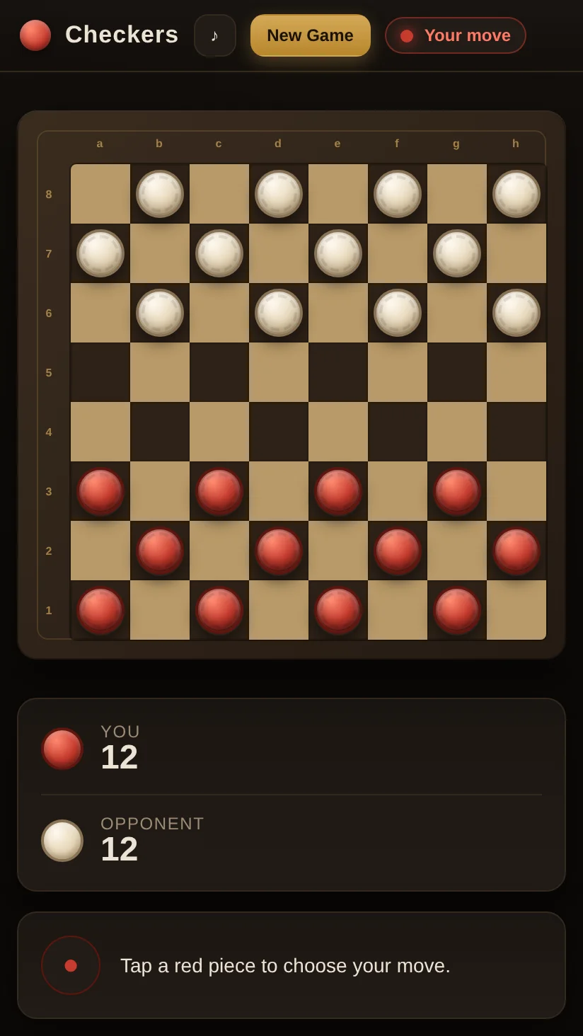 A frame from Checkers