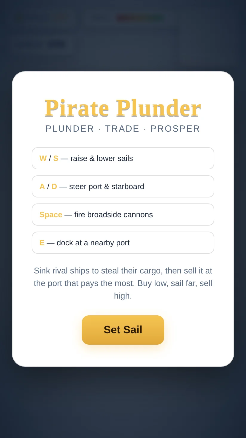 A frame from Pirate Plunder