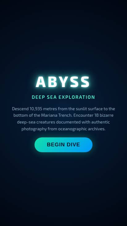 A frame from Abyss: Deep Sea Dive