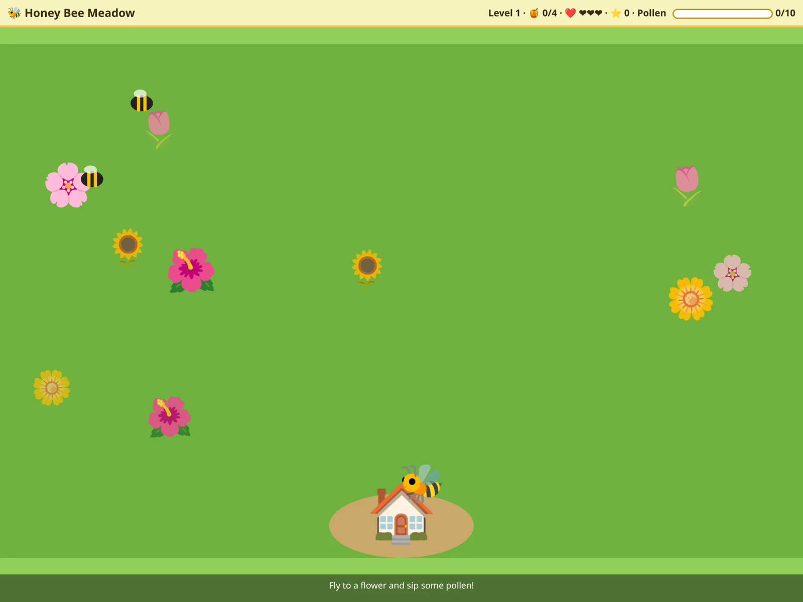 A frame from Honey Bee Meadow